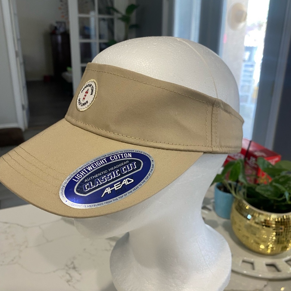 Tan Lightweight Cotton Visor harbourTown golf links